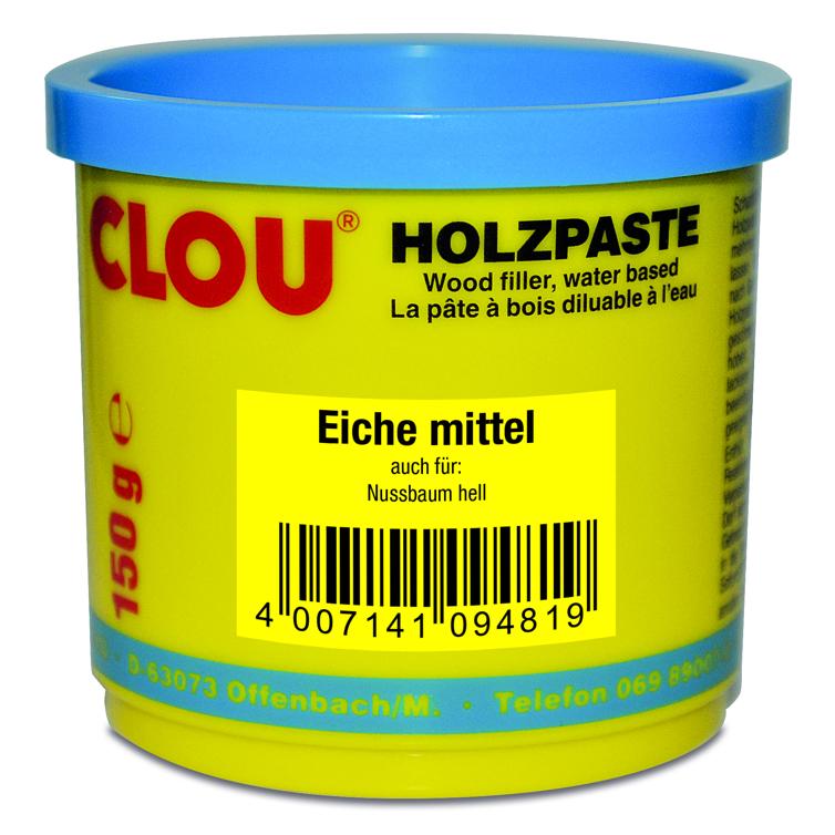 Holzpaste wasserverdünnbar 150g CLOU Reparaturpaste für Holz Oberfläche ausbessern Möbel Renovierung