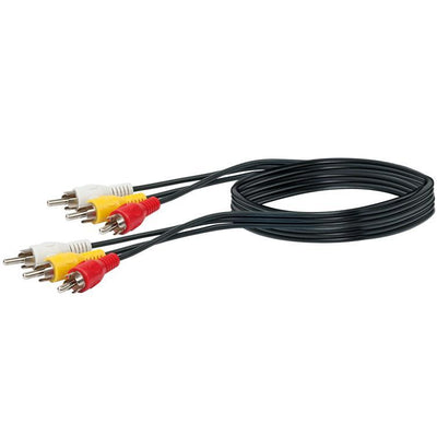cinch-a/v-verbindungskabel schw. 1,5m