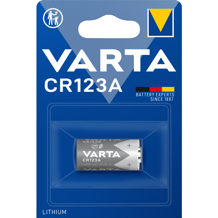 batterie elec. cr123a 3v lithium 1er