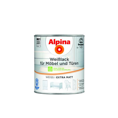 weißlack f.möbel & türen extramatt 750ml