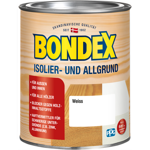 bondex isolier- & allgrund weiß 0,75l