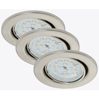 einbauleuchte 3er-set 3xled 5w 400lm