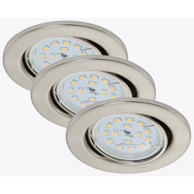 einbauleuchte 3er-set 3xled 5w 400lm
