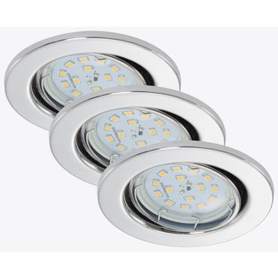 einbauleuchte 3er-set 3xled 5w 400lm
