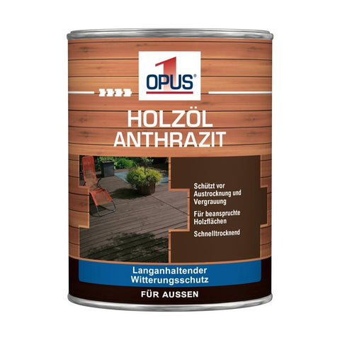 opus1 holzöl anthrazit  2,5l