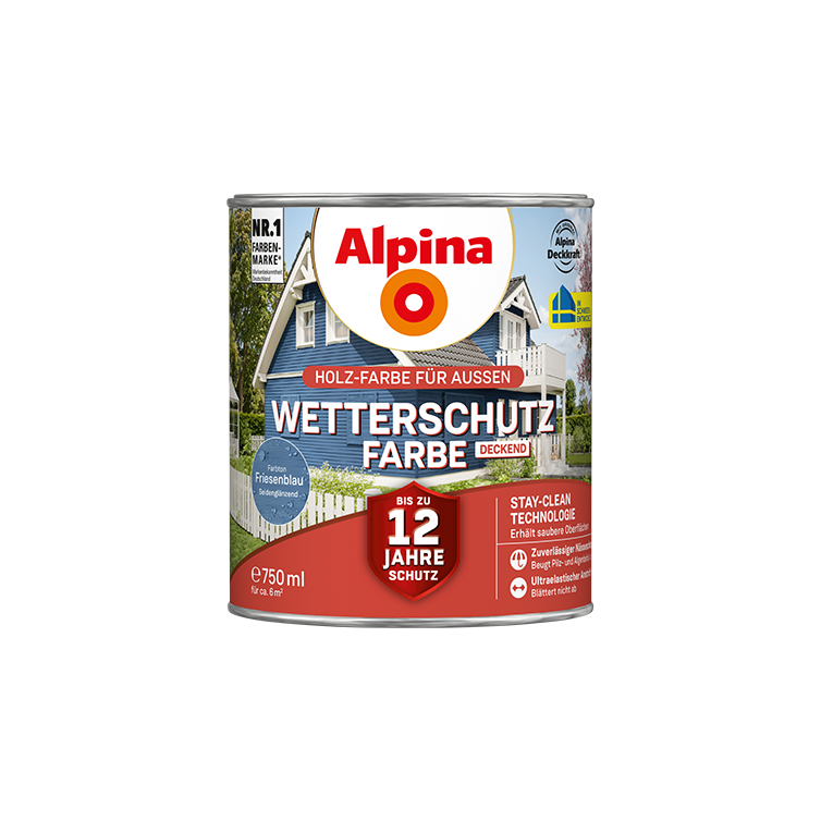 wetterschutzfarbe friesenblau 750ml