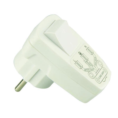 stecker weiß pvc m.ausschalter schuko