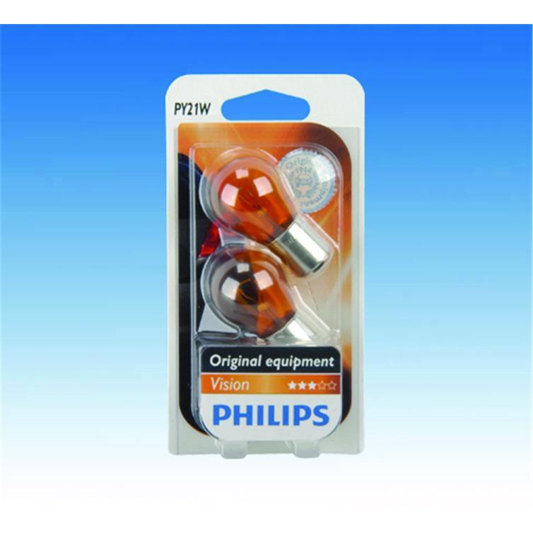 philips kugellampe py21w 12v gelb