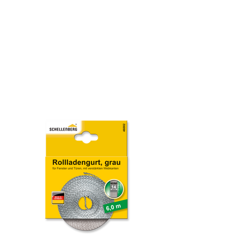 rollladengurt 14 mm/6,0 m grau