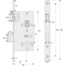 einsteckschloss esk pz universal s