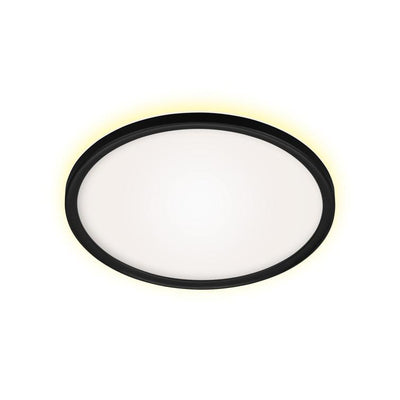 ultraflaches panel cct led 18w schwarz