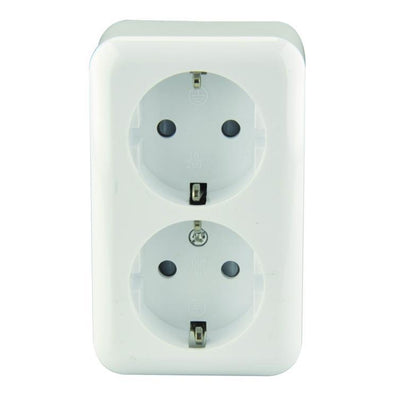 steckdose weiß 2-fach ap standard