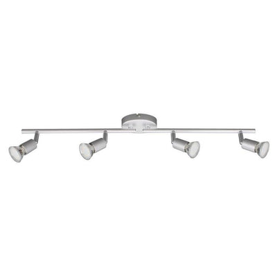 deckenleuchte 4xled gu10 3w titanfarbig