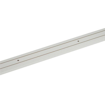 vorhangschiene 2-läufig weiß 120cm