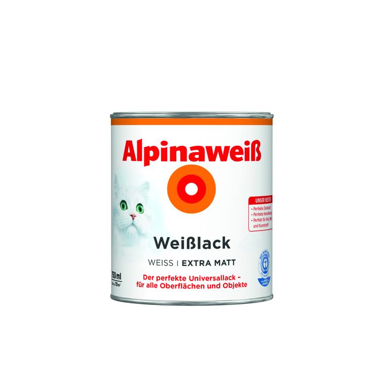 alpinaweiß weißlack extramatt 750ml