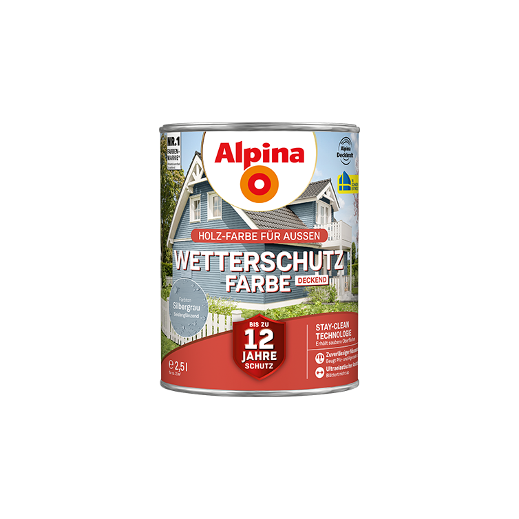 wetterschutzfarbe silbergrau 2,5l