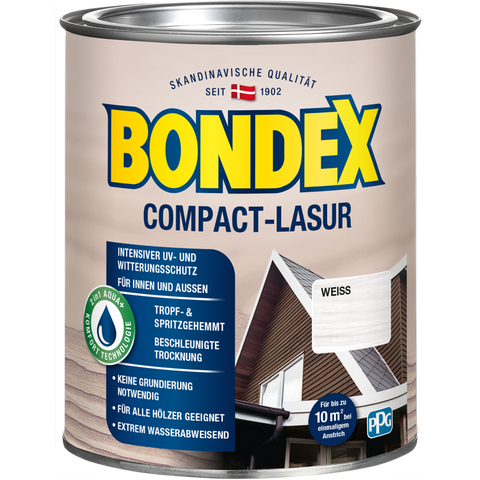 bondex compact lasur weiß 0,75l