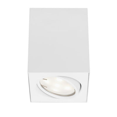 aufbauleuchte weiß 1xled gu10 5w eckig