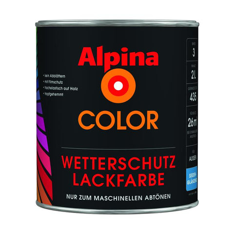 alpina color wetterschutzfarbe basis1 1l