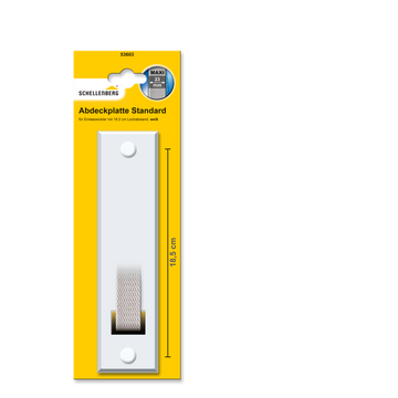 abdeckplatte weiß lochabstand 18,5 cm