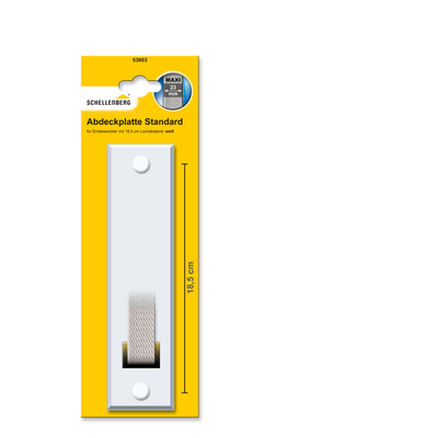 abdeckplatte weiß lochabstand 18,5 cm