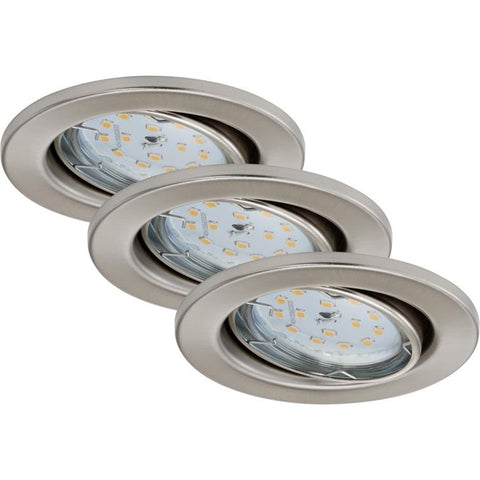 einbauleuchte 3er-set 3xled 5w 400lm