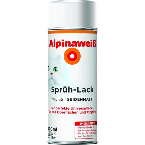 alpinaweiß spray-lack seidenmatt 400ml