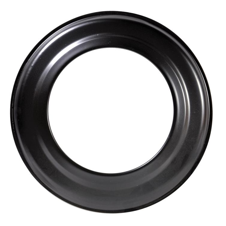 mauerrosette ø150 2 mm starr schwarz