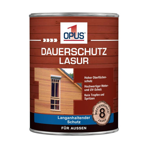 opus1 dauerschutzlasur grau 750ml