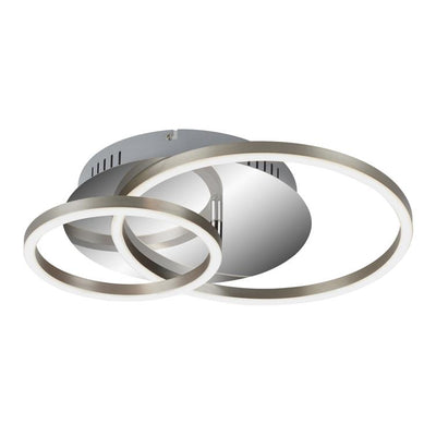 deckenleuchte frames led 30w chrom-alu