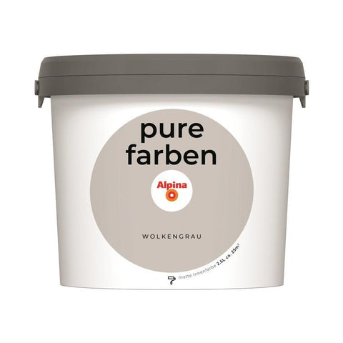 wandfarbe pure farben wolkengrau 2,5l