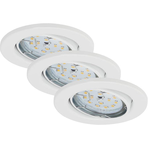 einbauleuchte 3er-set 3xled 5w 400lm