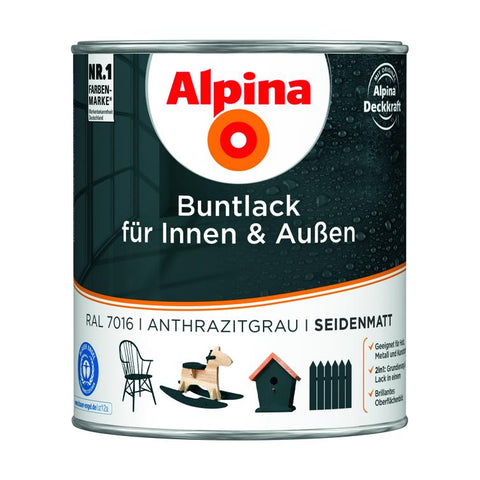 buntlack f.außen seidenm.anthr-gr.750ml