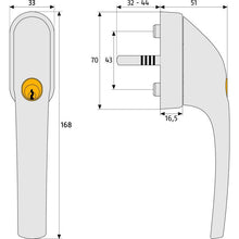 fenstergriff fg300 w sb