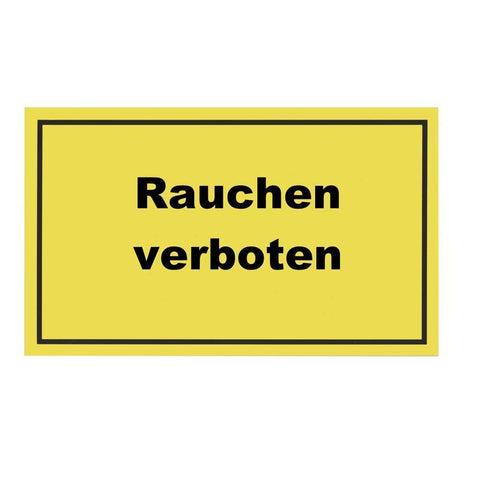 schild rauchen verboten 150x250 mm