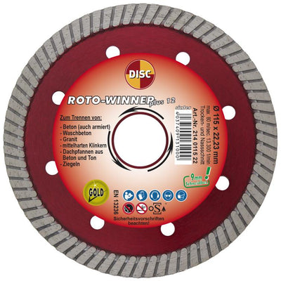 dia-scheibe roto-winner plus 12 115mm