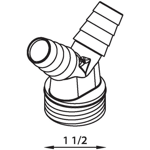 doppelschlauchtuelle 1 1/2" ag