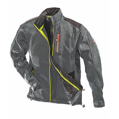 softsh/strickfle/jacke ultra schw/grau s
