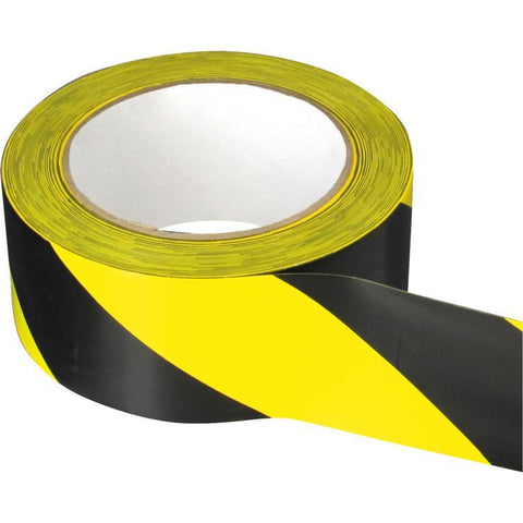 warnband pvc gelb/schwarz 50 mmx33 m