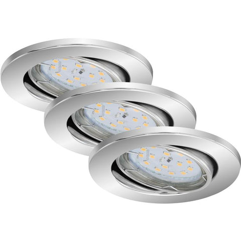 einbauleuchte 3er-set 3xled 5w 400lm