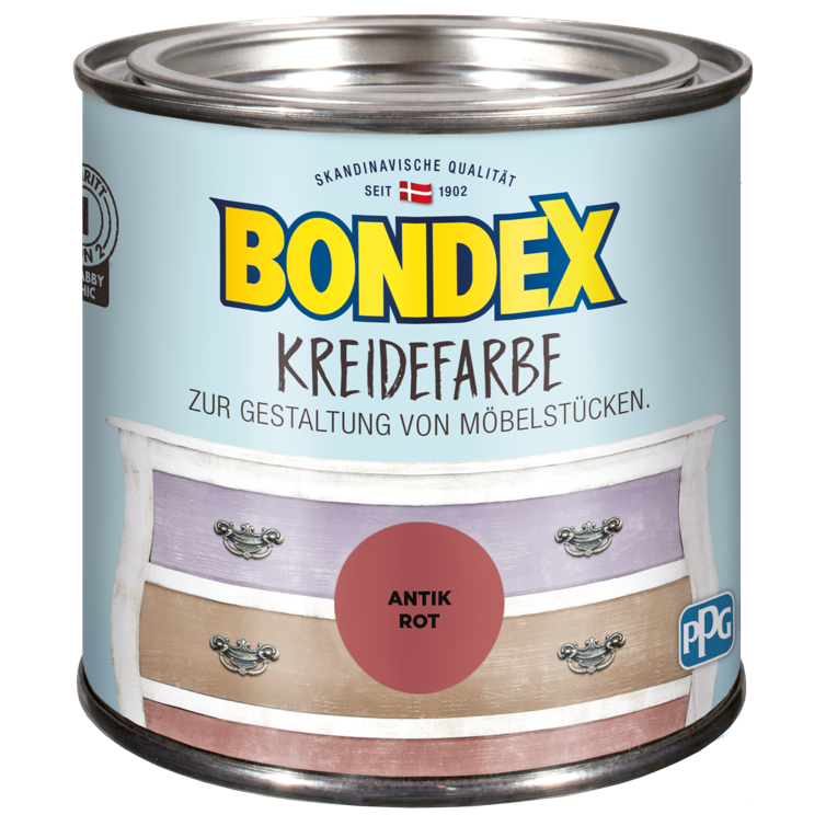 bondex kreidefarbe antik rot 0,5l