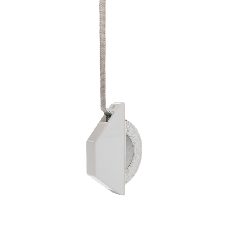 halbeinlasswickler mini, weiß, 5m gurt