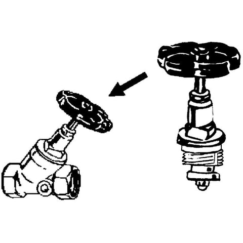 oberteil für schrägsitzventil 3/4"