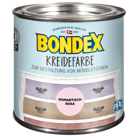 bondex kreidefarbe romantisch rosa 0,5l