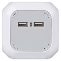 steckdosenwürfel 4fach + usb 1,4m