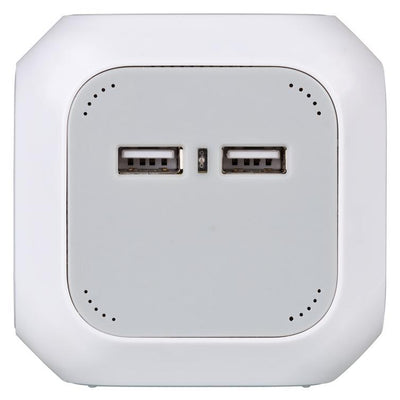 steckdosenwürfel 4fach + usb 1,4m