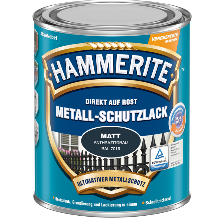 met.schutzlack anthrazit matt 750ml