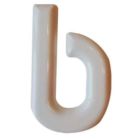 buchstabe b nylon weiss 70 mm