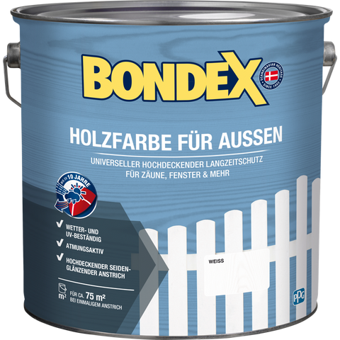 bondex holzfarbe außen weiß 7,5l