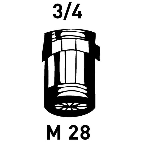 strahlregler für wafü-arm. m 28 agx3/4"